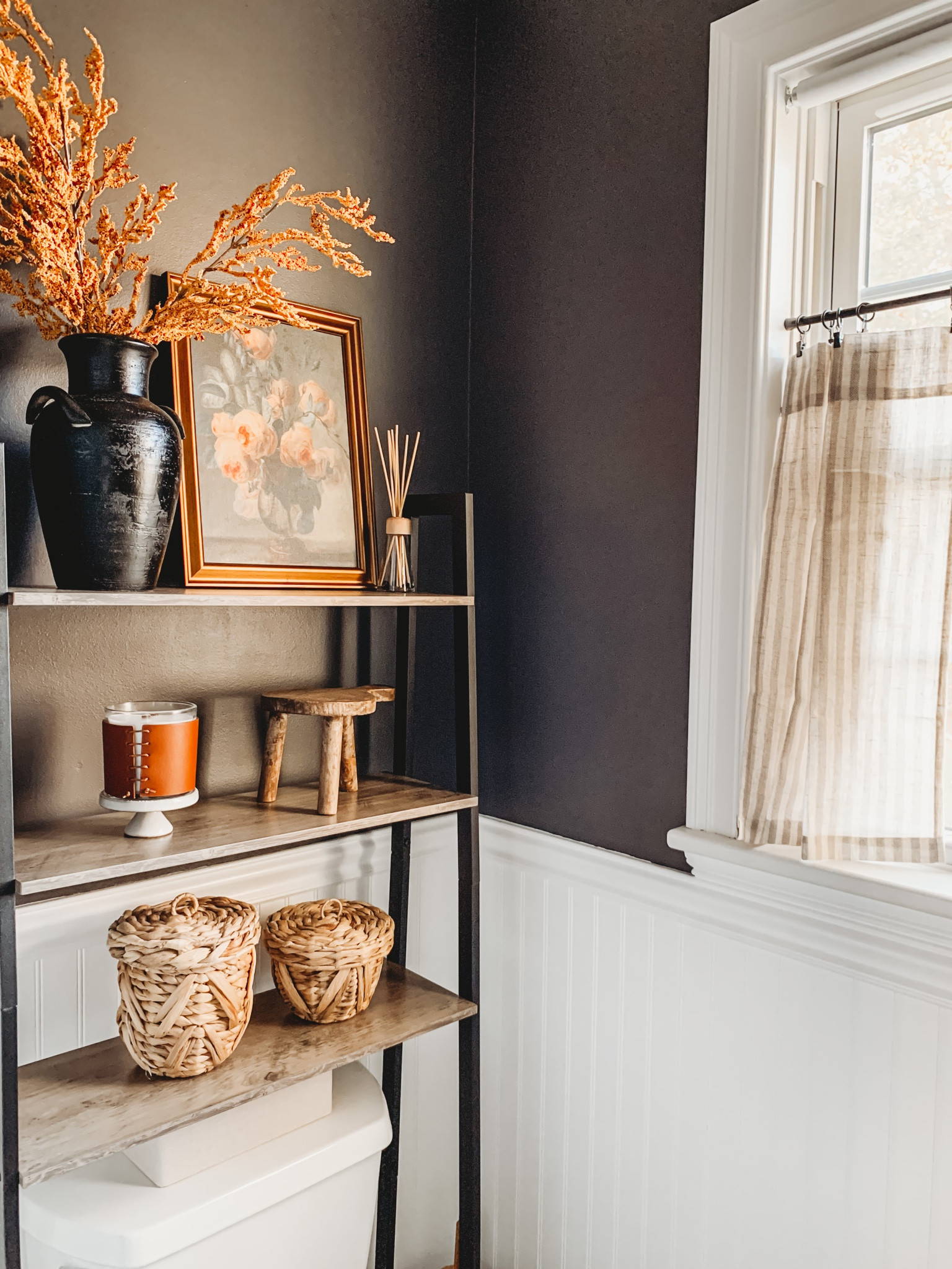 Loving the new powder room!


Bathroom, half bath, bathroom makeover, bathroom decor, bathroom design, target decor, studio McGee, opalhouse, amazon home, fall decor, cafe curtains, shelf decor, over the toilet shelf

#LTKunder50 #LTKstyletip #LTKhome