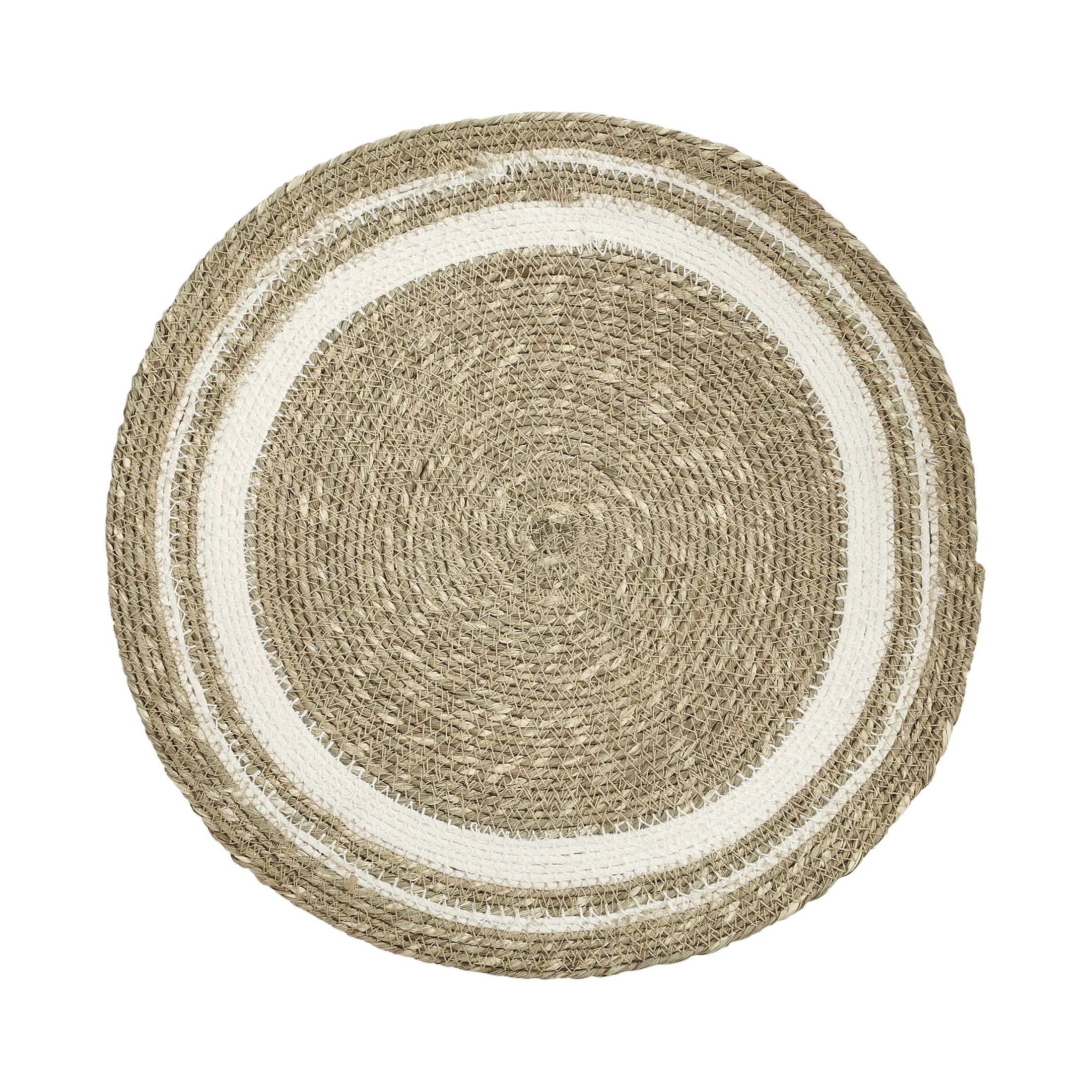 My Texas House Remi Natural Beige Seagrass 15" Round Table Placemat, 1 Piece - Walmart.com | Walmart (US)