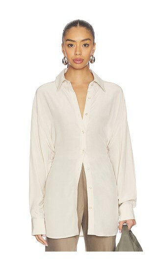 Sivan Shirt in Stone | Revolve Clothing (Global)