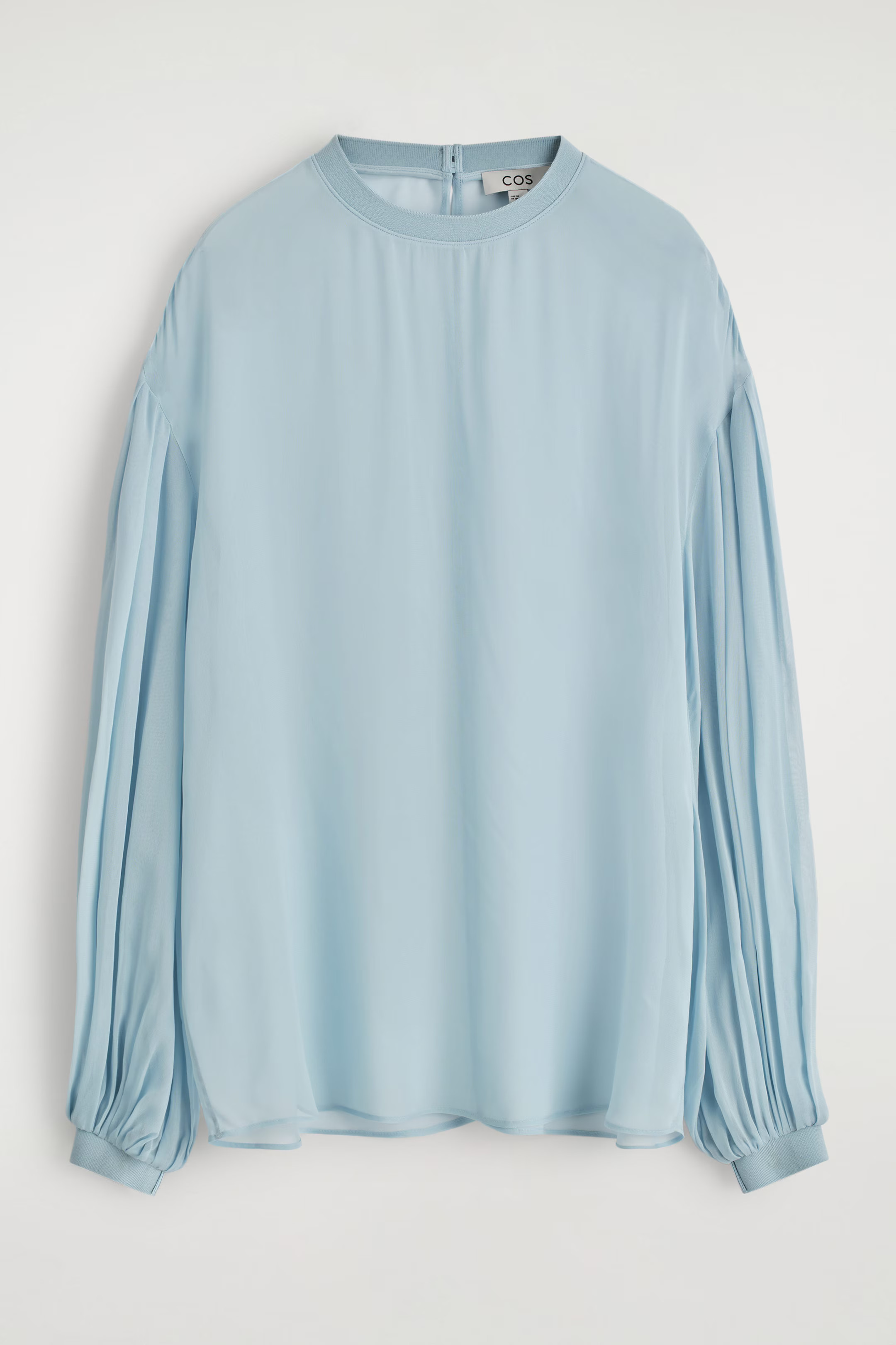 SHEER BALLOON-SLEEVE BLOUSE - SKY BLUE | COS | COS (EU)