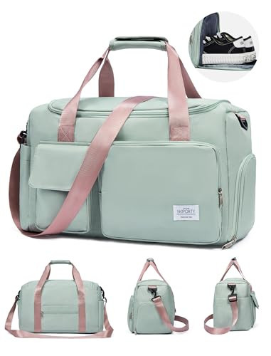 Duffle Bag for Women Lightweight Small Gym Bag with Shoe Compartment Wet Pocket Travel Bag Sports Bag for Sports Gym Travel | Amazon (US)