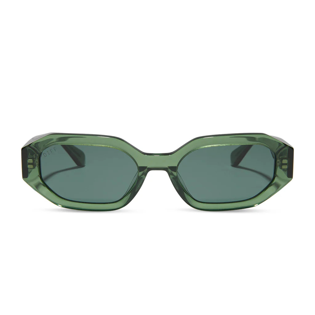 ALLEGRA - SAGE CRYSTAL + G15 + POLARIZED SUNGLASSES | DIFF Eyewear