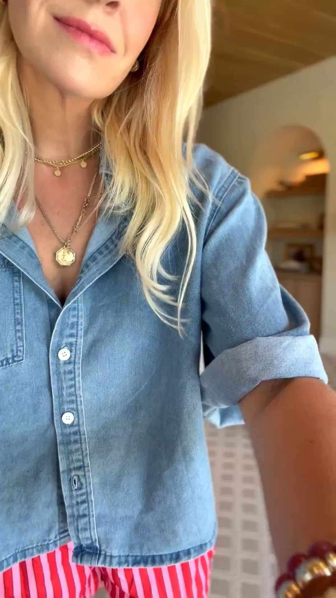 Love this denim top! Both pieces are on sale