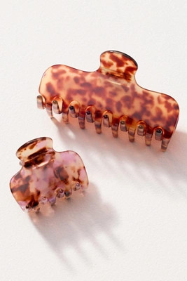 Tortoiseshell Hair Claws, Set of 2 | Anthropologie (US)