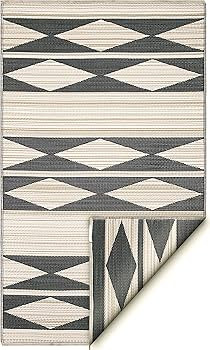 Fab Habitat Outdoor Rug - Waterproof, Fade Resistant, Crease-Free - Premium Recycled Plastic - Ge... | Amazon (US)
