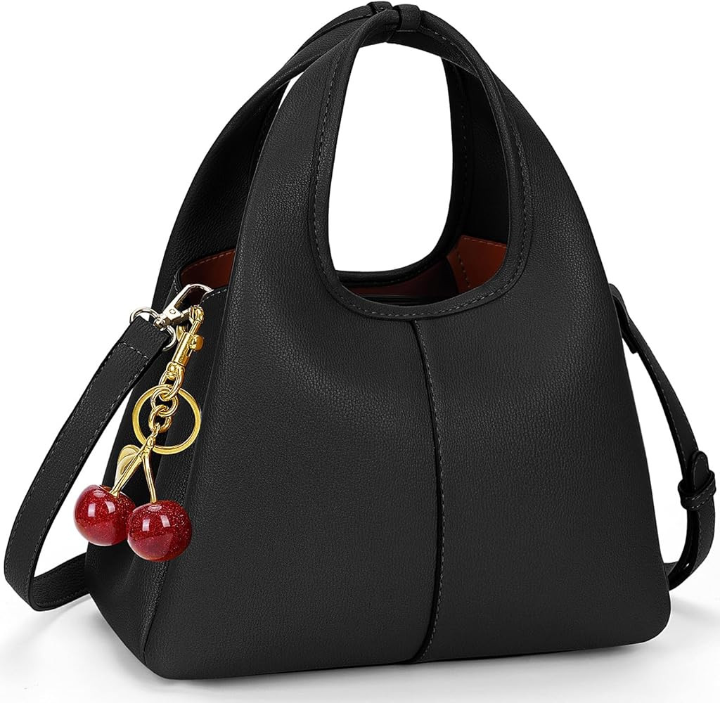 Women's Top Handle Handbag Small Satchel Bags Trendy Hobo Purse Crossbody Bag Faux Leather Should... | Amazon (US)