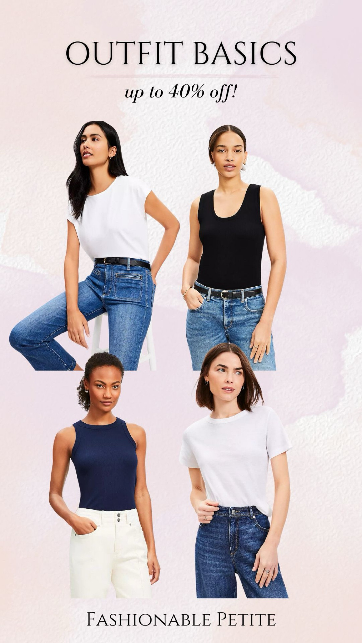 Basics to have in your closet! T shirts and tanks to build your outfits.

T shirt, tank top, basics, loft 

#LTKFindsUnder50 #LTKPetite #LTKSaleAlert