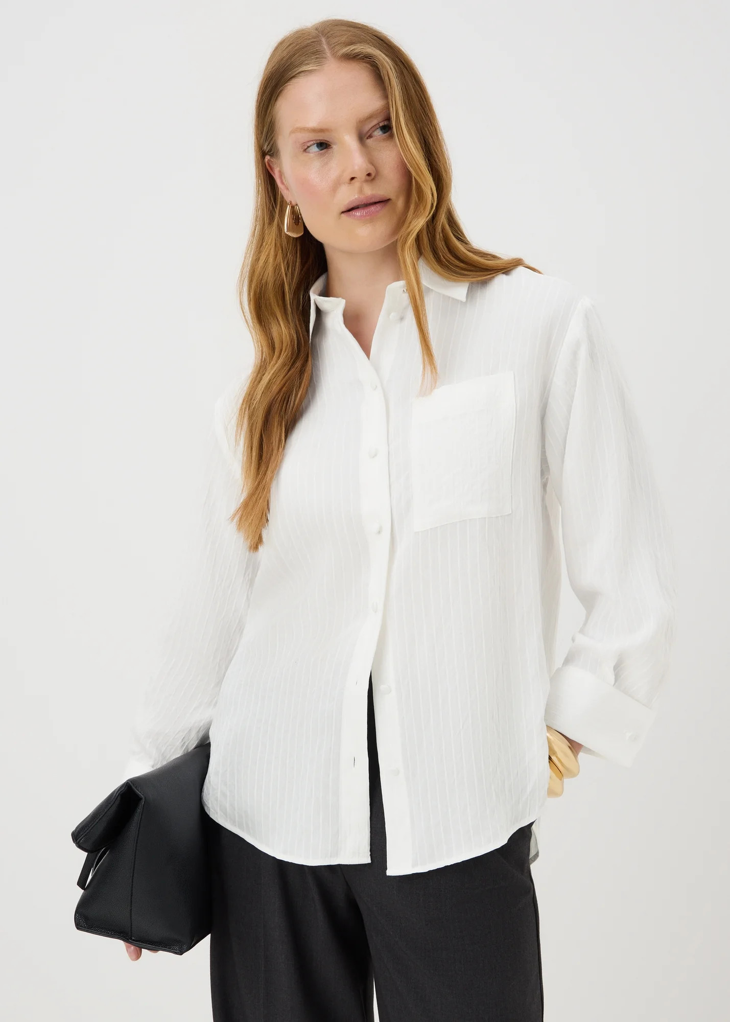 Et Vous White Textured Shirt | Matalan (UK)