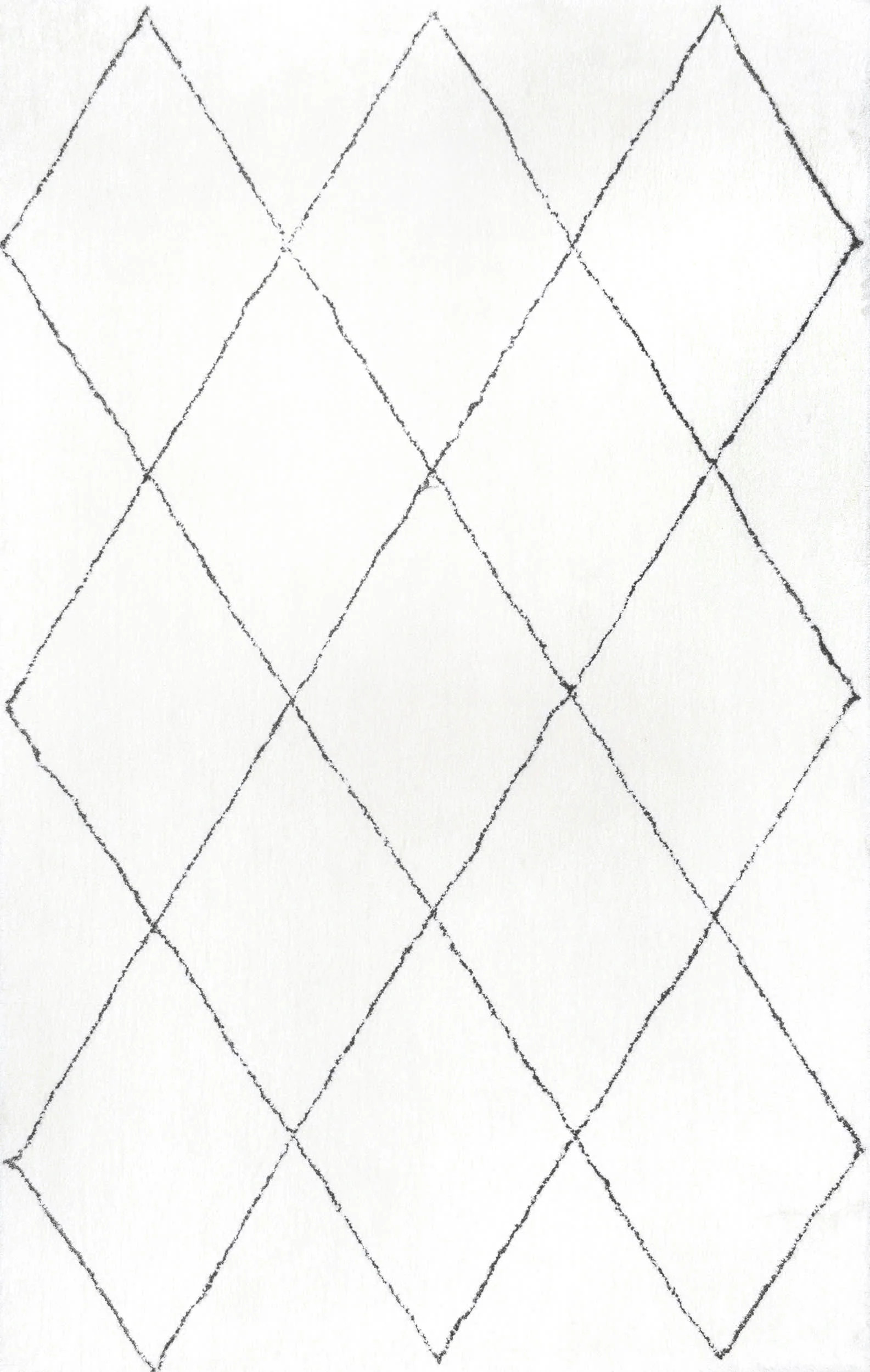 Natural Lee Trellis Shag 4' x 6' rug | Rugs USA