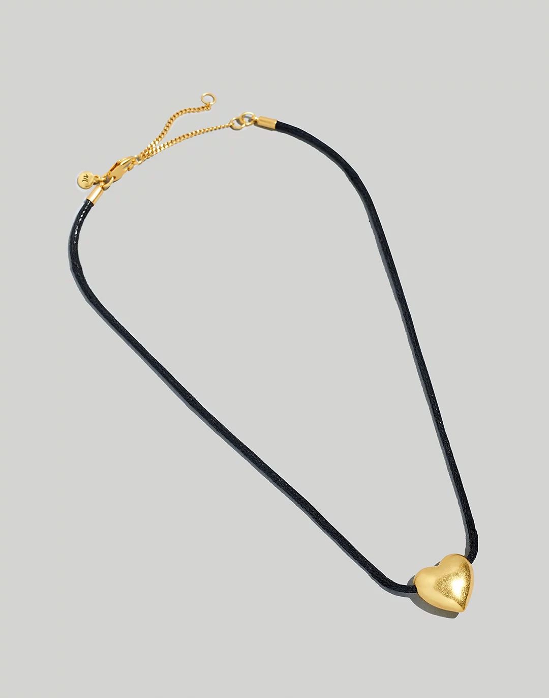 Puffy Heart Cord Choker Necklace | Madewell