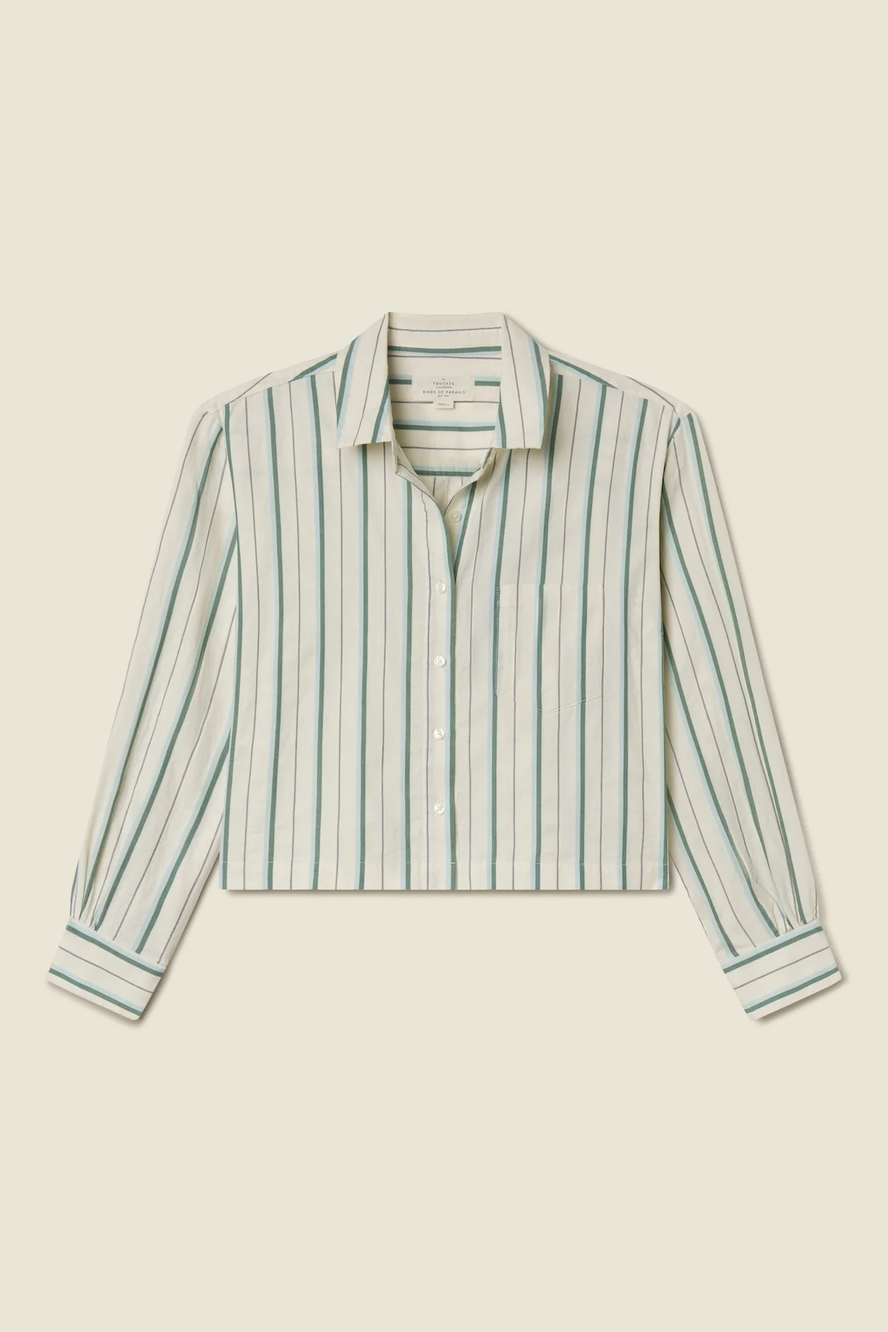 Nessa Shirt Verde Stripes | TROVATA