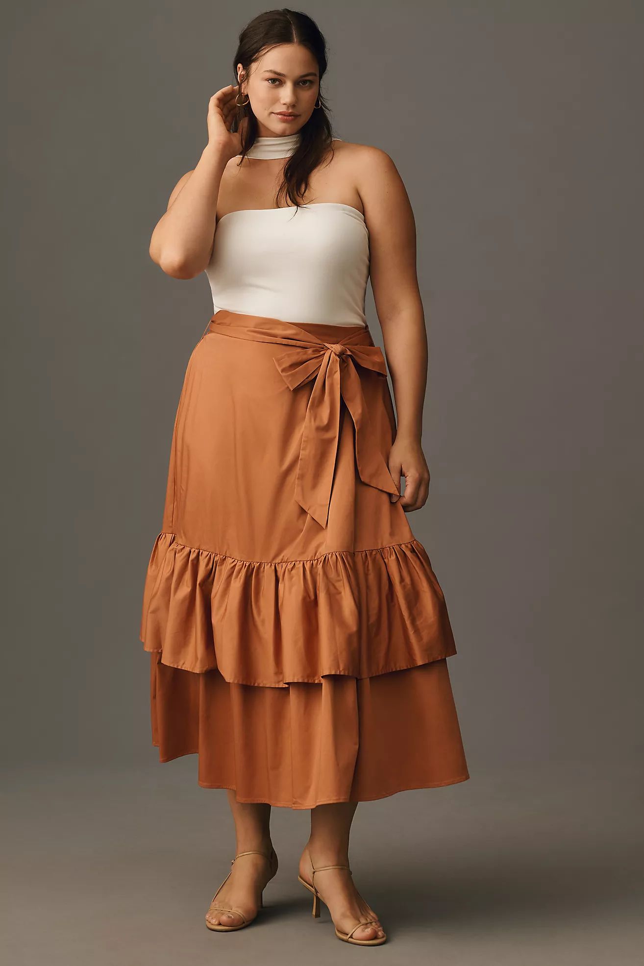 Hutch Wrap Midi Skirt | Anthropologie (US)