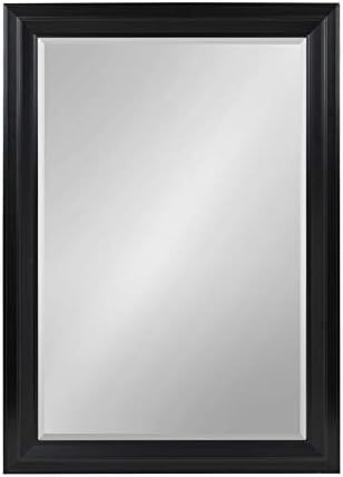 Kate and Laurel Whitley Classic Decorative Framed Beveled Wall Mirror, Large 29.5x41.5, Black | Amazon (US)