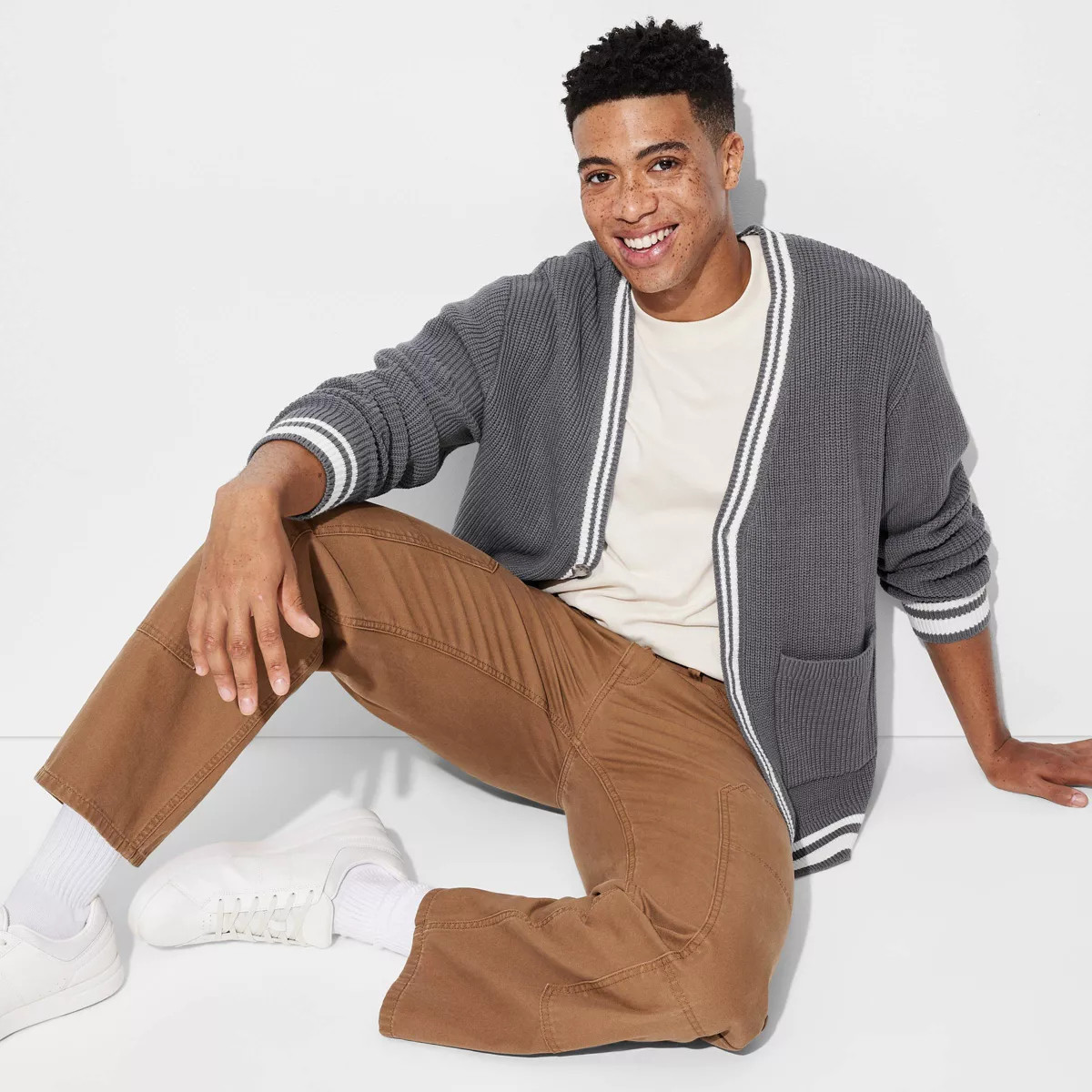 Men's Casual Fit Deep V-Neck Cardigan - Original Use™ | Target