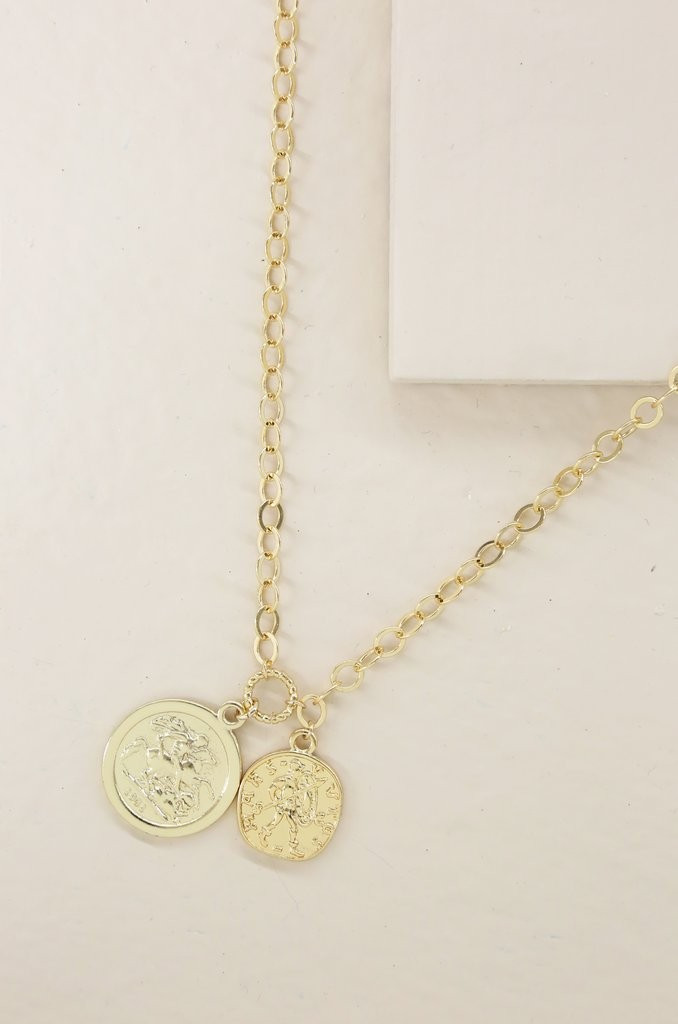 The Adventurer Double Coin Necklace | Ettika