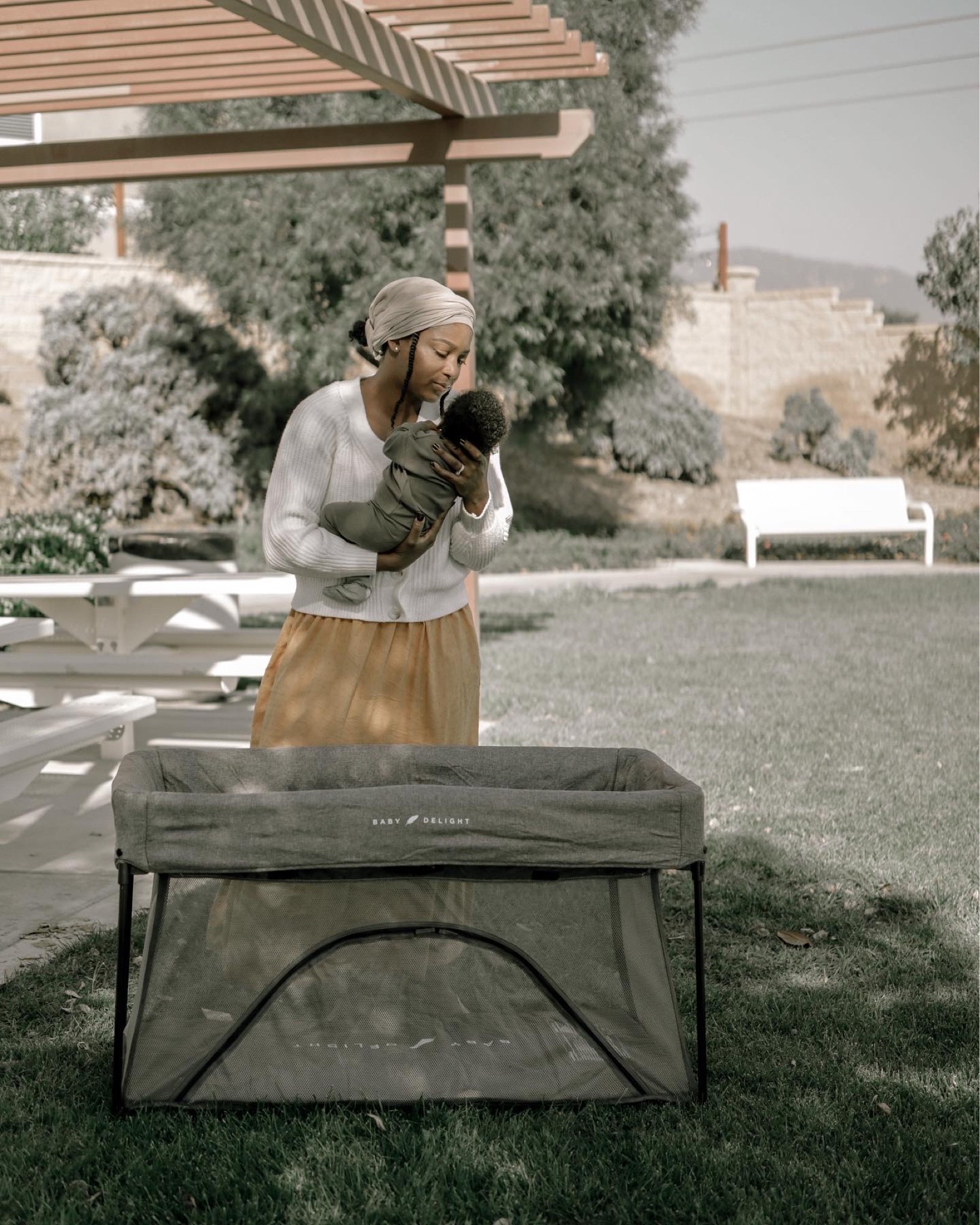 Compact yet spacious for baby girl to sleep and play in. This portable travel crib in charcoal is perfect for days at the park, in the yard or simply used in your home. It even has a zipper door for baby to crawl in or out, or for mom and dad to easily comfort baby. It's quick and easy to assemble and store when not using, and I just love it. 

#LTKbump #LTKbaby #LTKkids