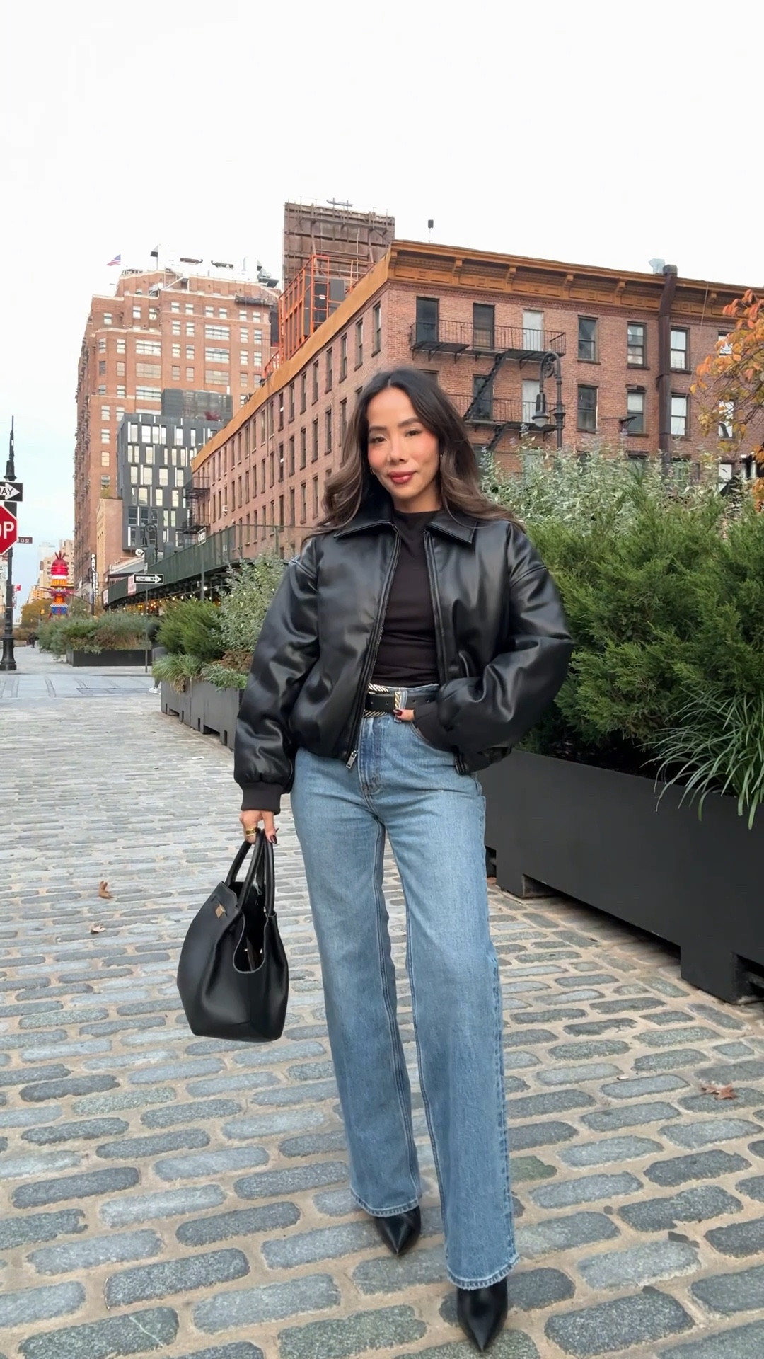 NYC for dinner! Loving this bomber jacket and jeans ✨ 

#LTKSeasonal #LTKPetite #LTKStyleTip