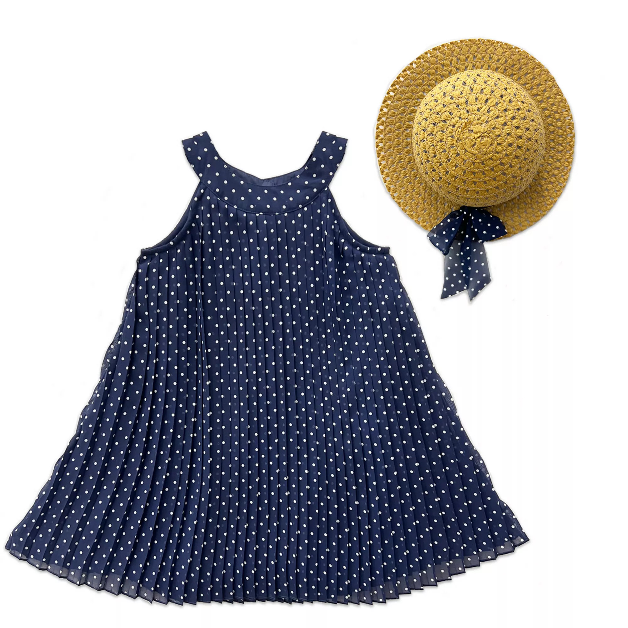 Girls 4-6x Blueberi Boulevard Polka Dot Chiffon Dress | Kohl's