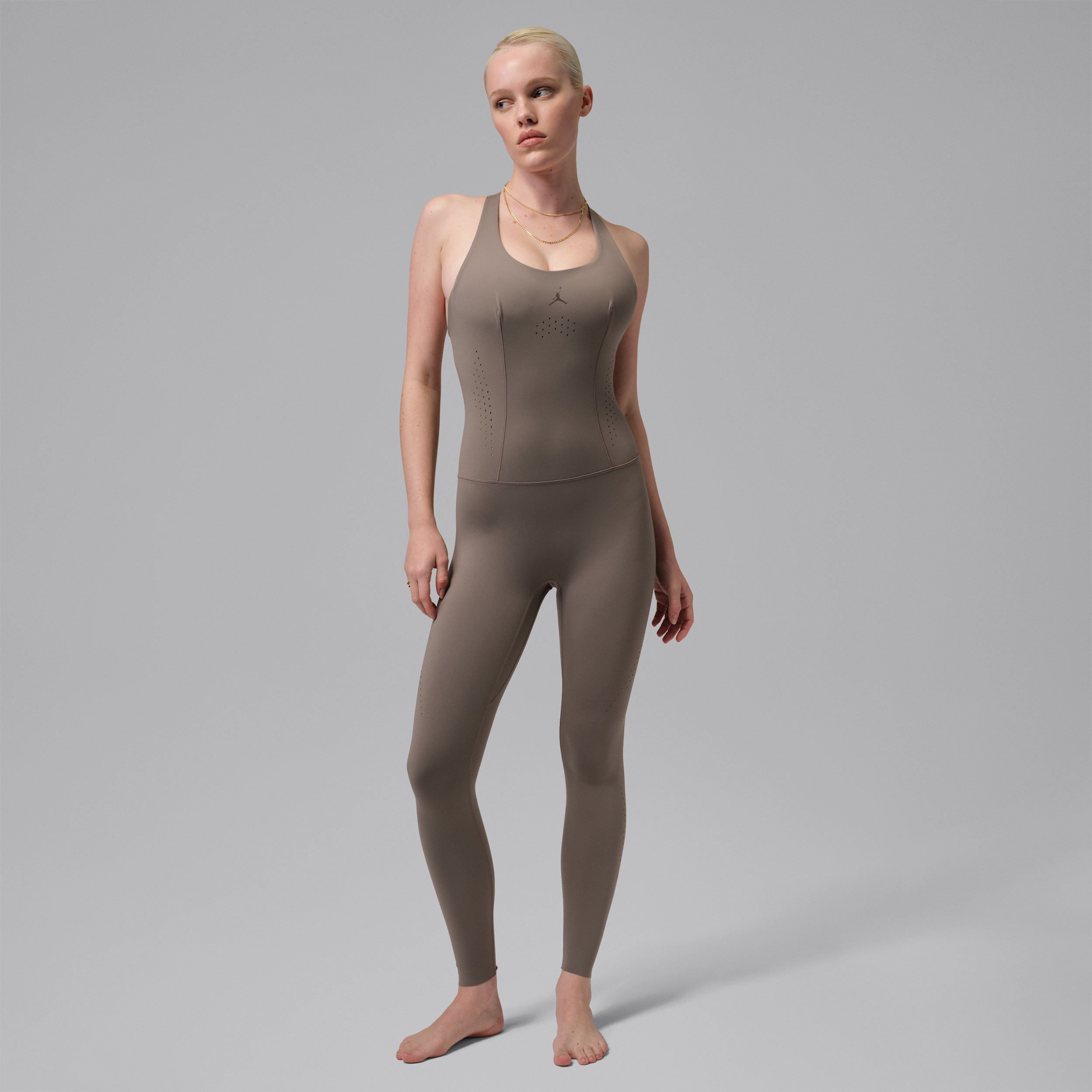 Women's Jordan Sport Flightweight Jumpsuit in Grey | IF2363-040 | Nike (US)