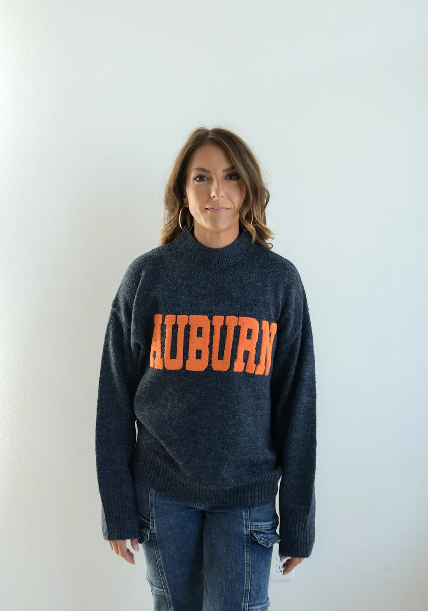 Auburn Varsity Turtleneck Sweater | Gameday Social