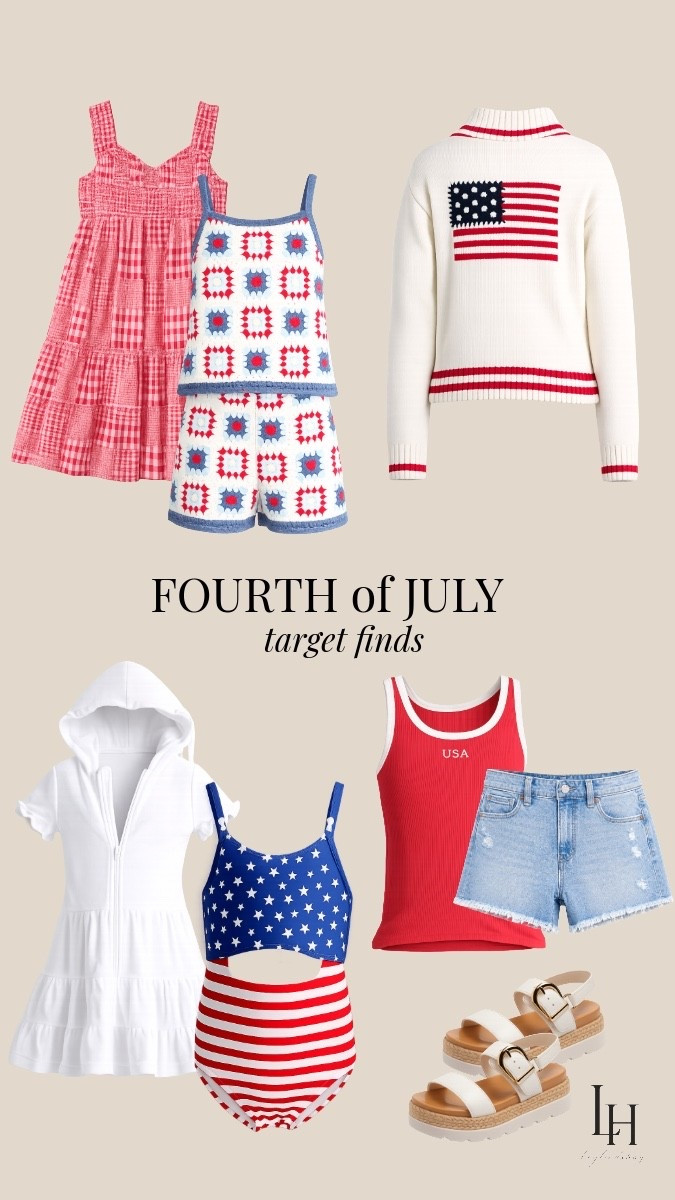 Girls 4th of July looks 🇺🇸♥️ The tank is only $5!!! @Target for the win! #sponsored