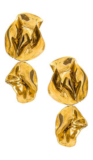 The Fold Earrings in Gold | Revolve Clothing (Global)