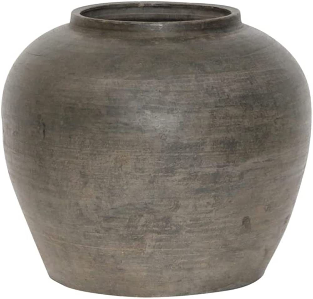 Artissance AM83240000 Vintage Black Pottery Jar, Gray (Size & Color Vary) Vase (Garden) | Amazon (US)