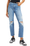 Click for more info about Good American Good Icon High Waist Crop Straight Leg Jeans | Nordstrom