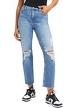 Click for more info about Good American Good Icon High Waist Crop Straight Leg Jeans | Nordstrom