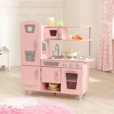 Vintage Kitchen Set KidKraft Color: Pink | Wayfair North America