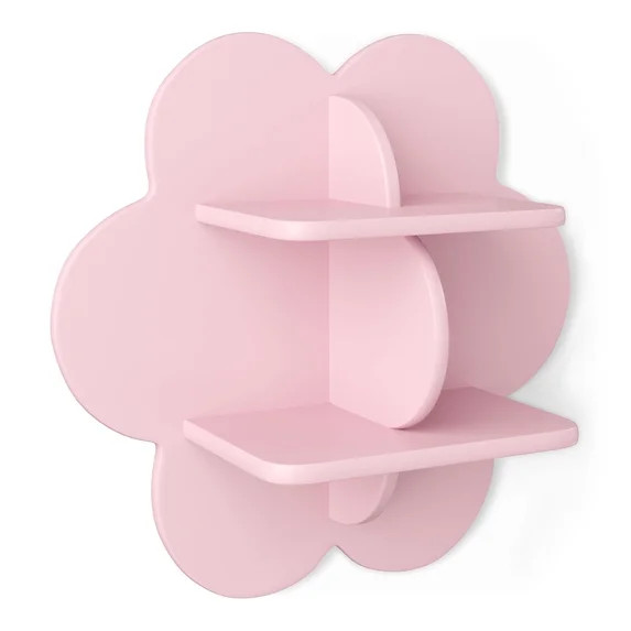 Mainstays Kids Daisy Shaped Decorative Wall Shelf, Pink | Walmart (US)