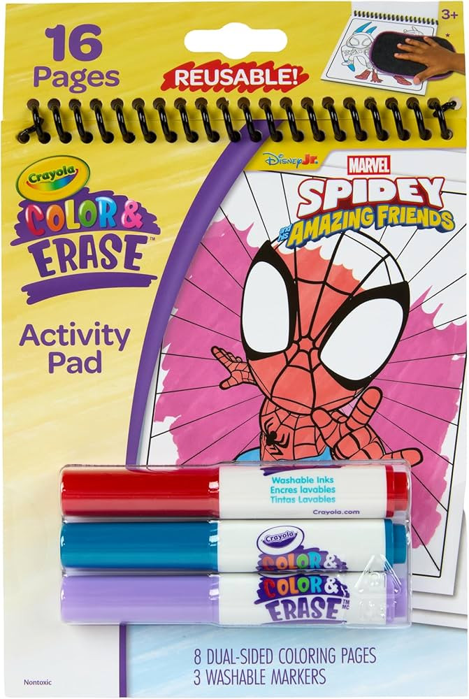 Crayola Color & Erase Reusable Activity Pad - Spidey and His Amazing Friends, Erasable Coloring P... | Amazon (US)