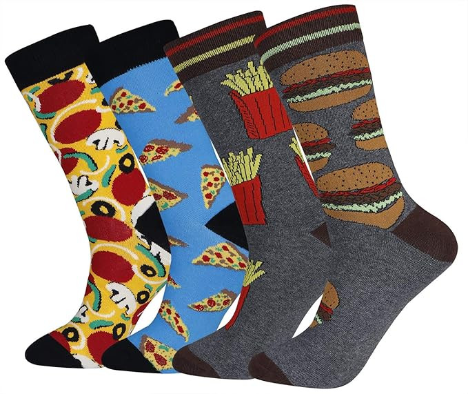 Cotton Idea Funny And Cool Animal Crew Dress Scoks for Men Cozy Pack Size 10-13 | Amazon (US)