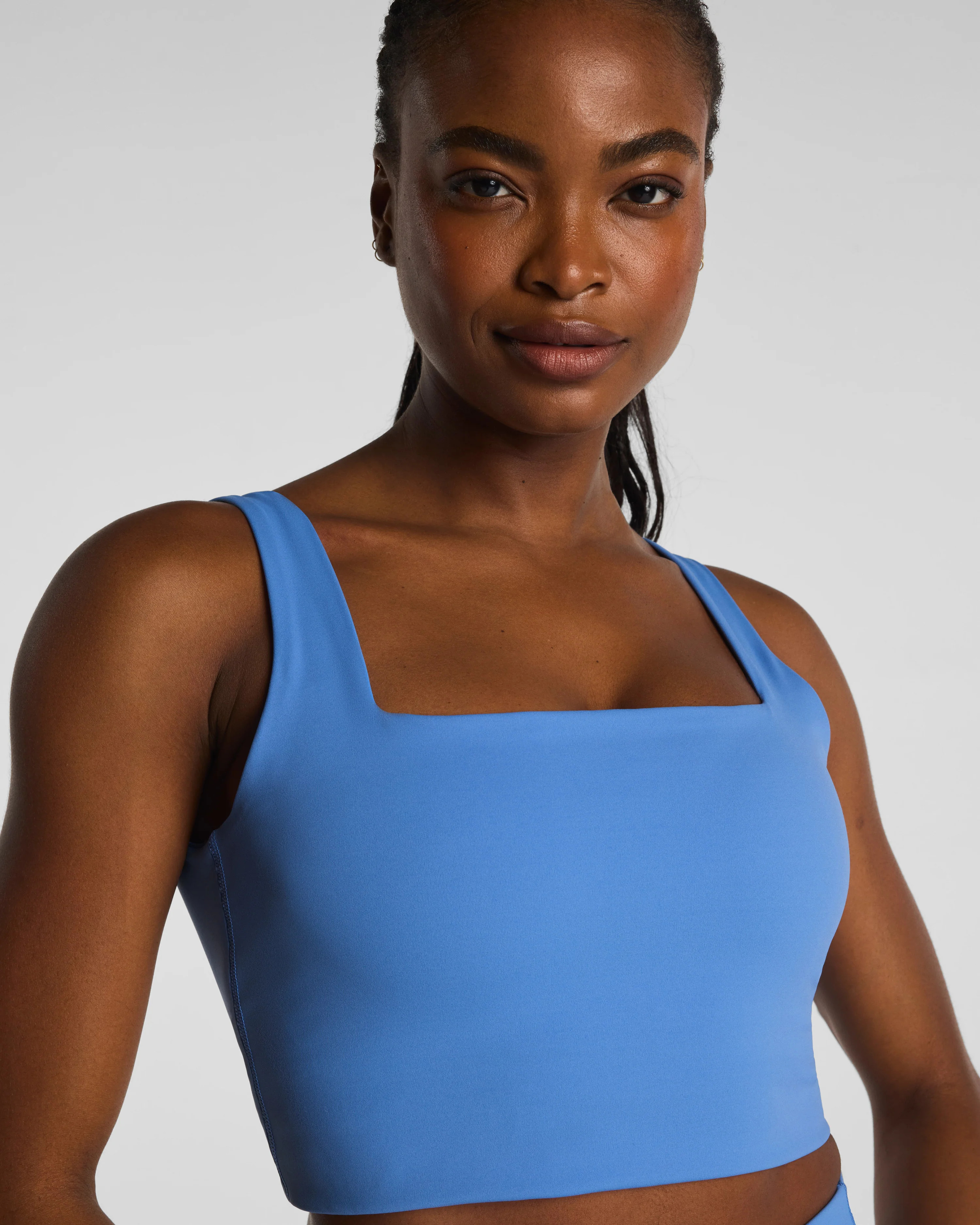 Cropped Square Neck Shelf Tank | Spanx