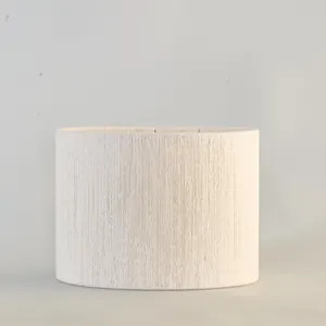 Woven Drum Lampshade: Recycled Cotton, Handstrung Drum Shade - 12x9" | Etsy (US)