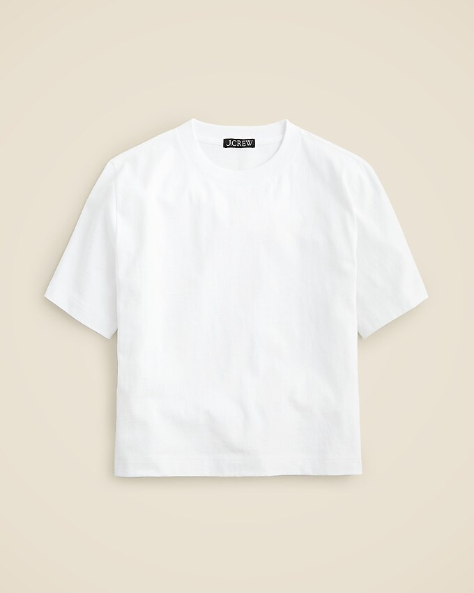 Relaxed premium-weight cropped T-shirt | J. Crew US