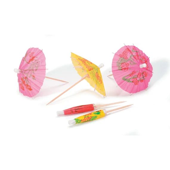 24 Paper Umbrellas Multiple Colors Paper Drink Parasols | Etsy | Etsy (US)