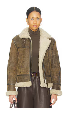 ALLSAINTS Lorel Vintage Jacket in Vintage Brown from Revolve.com | Revolve Clothing (Global)