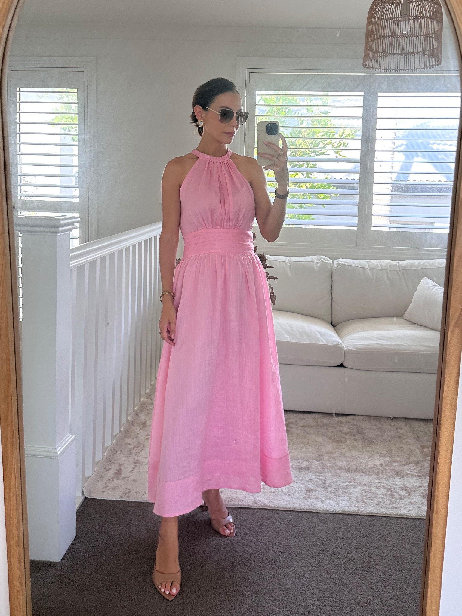 Pink halter dress 

#LTKaustralia #LTKsummer