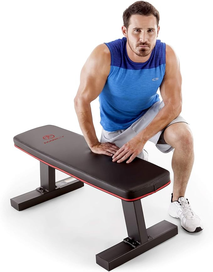 Marcy Flat Utility Weight Bench for Home Gym Weight Training and Ab Exercises | Amazon (US)
