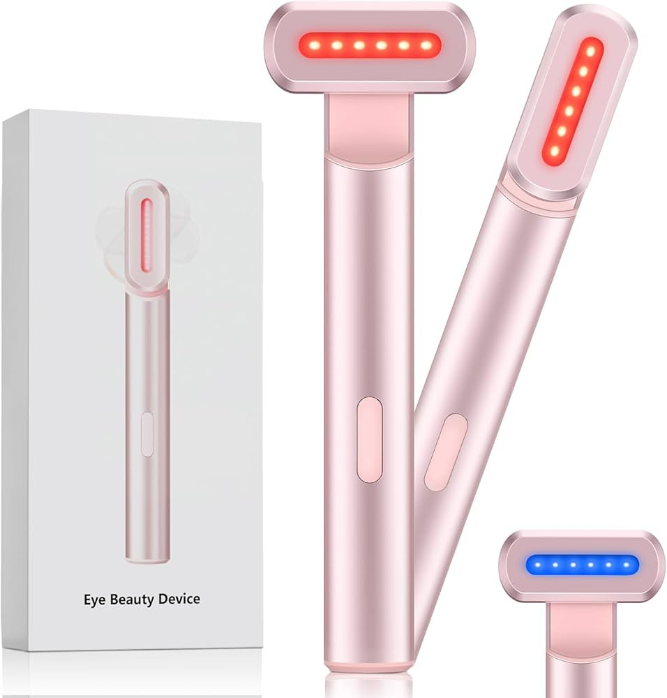 4-in-1 Light-Therapy-Wand,Red Light Therapy for Face and Neck - Microcurrent Facial Device for An... | Amazon (US)