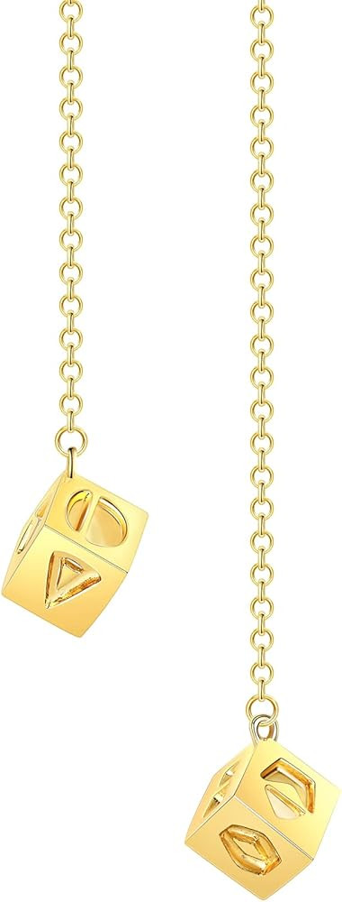 Hanreshe Last Jedi Dice Han Solo Lucky Necklace Keychain Prop Smugglers Charm Gold Bracelet Men D... | Amazon (US)