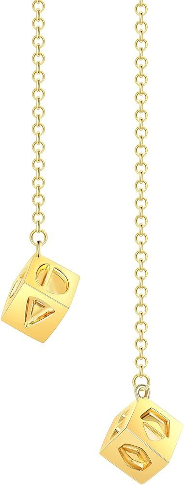 Hanreshe Last Jedi Dice Han Solo Lucky Necklace Keychain Prop Smugglers Charm Gold Bracelet Men D... | Amazon (US)
