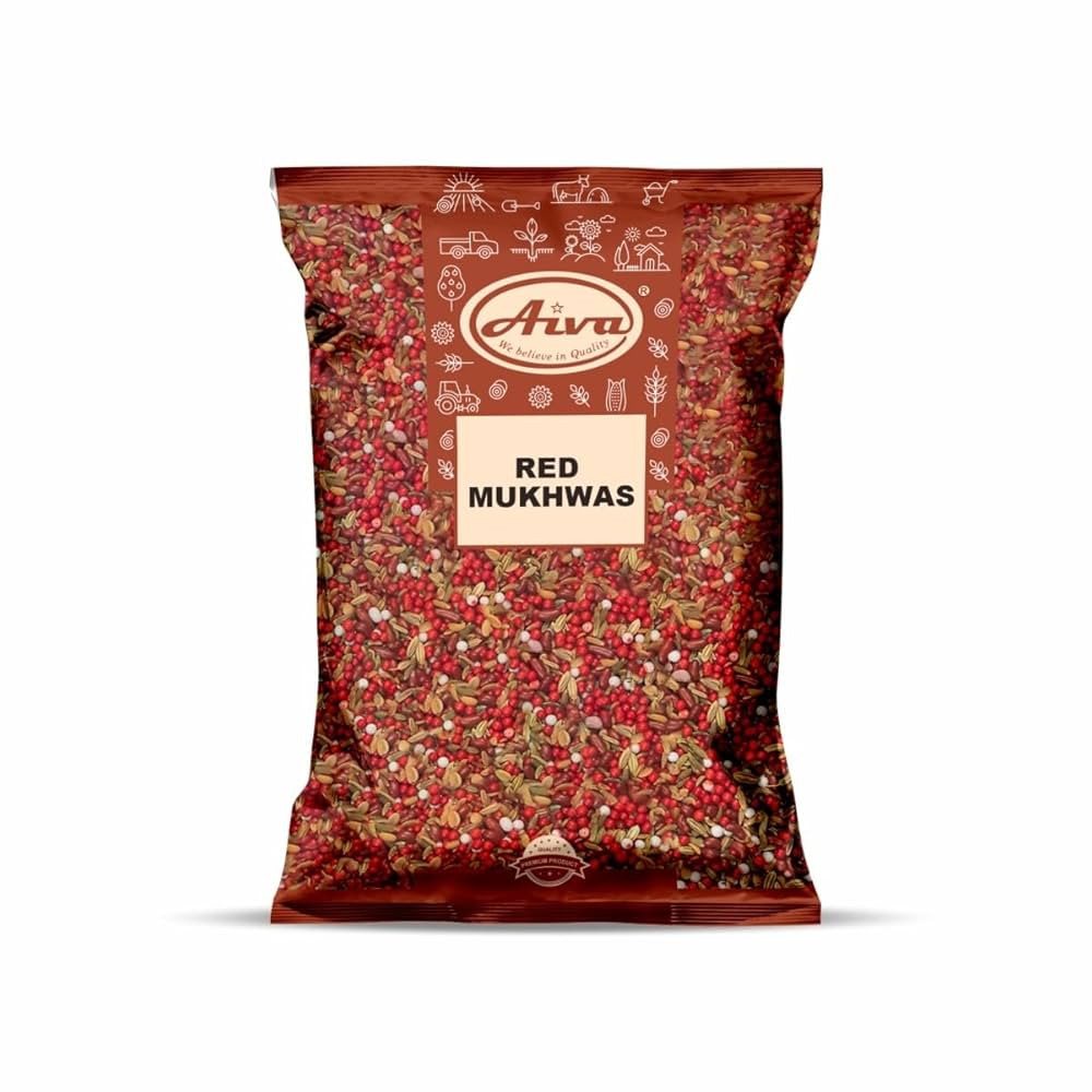 AIVA Red Mukhwas | Indian Origin Mouth Freshner | Vegan | Digestive treat - 200gm | Amazon (US)