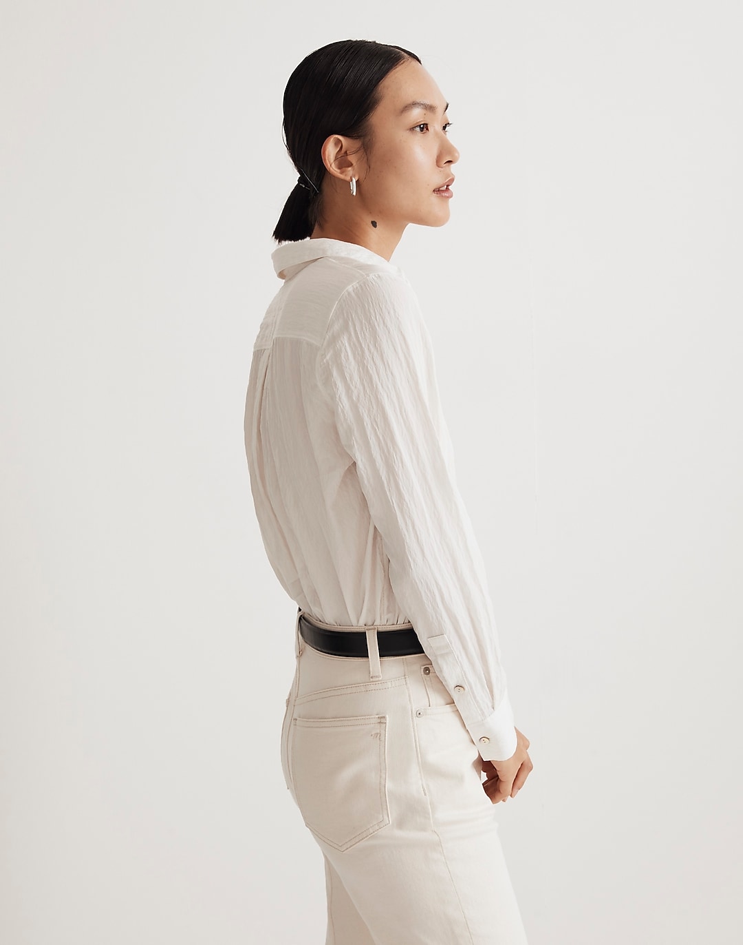 Crinkled Button-Up Shirt | Madewell