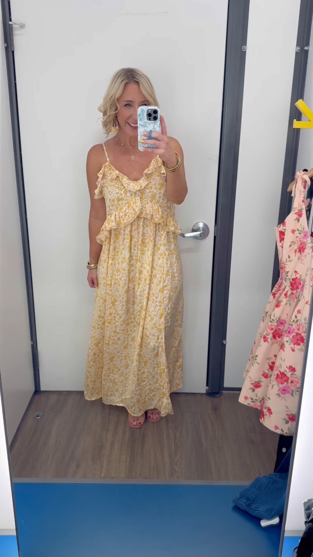 Sleeveless Ruffled Satin Midi Dress curated