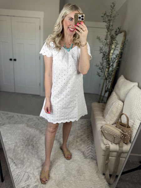 Weekend Walmart wins try on 
Eyelet dress- medium 

#LTKSeasonal #LTKfindsunder50 #LTKstyletip