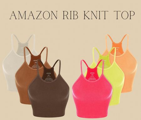 Amazon 3 pack of rib knit crop tops 

Summer crop top 
Neutral crop tops 

#LTKfitness #LTKfindsunder50