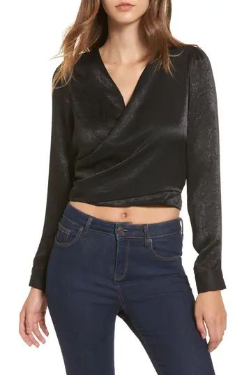 Women's Socialite Sateen Tie Back Blouse | Nordstrom