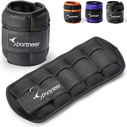 Sportneer Ankle Weights, Adjustable Ankle & Wrist Weights for Women Men and Kids - Arm Leg Weight... | Amazon (US)